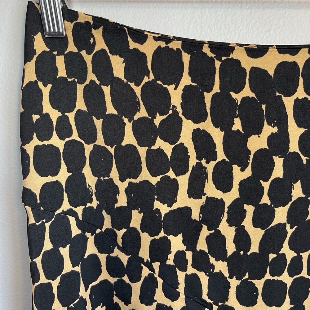 Who What Wear Animal Dot Print Asymmetrical Midi Skirt, Size 8 - Picture 9 of 15